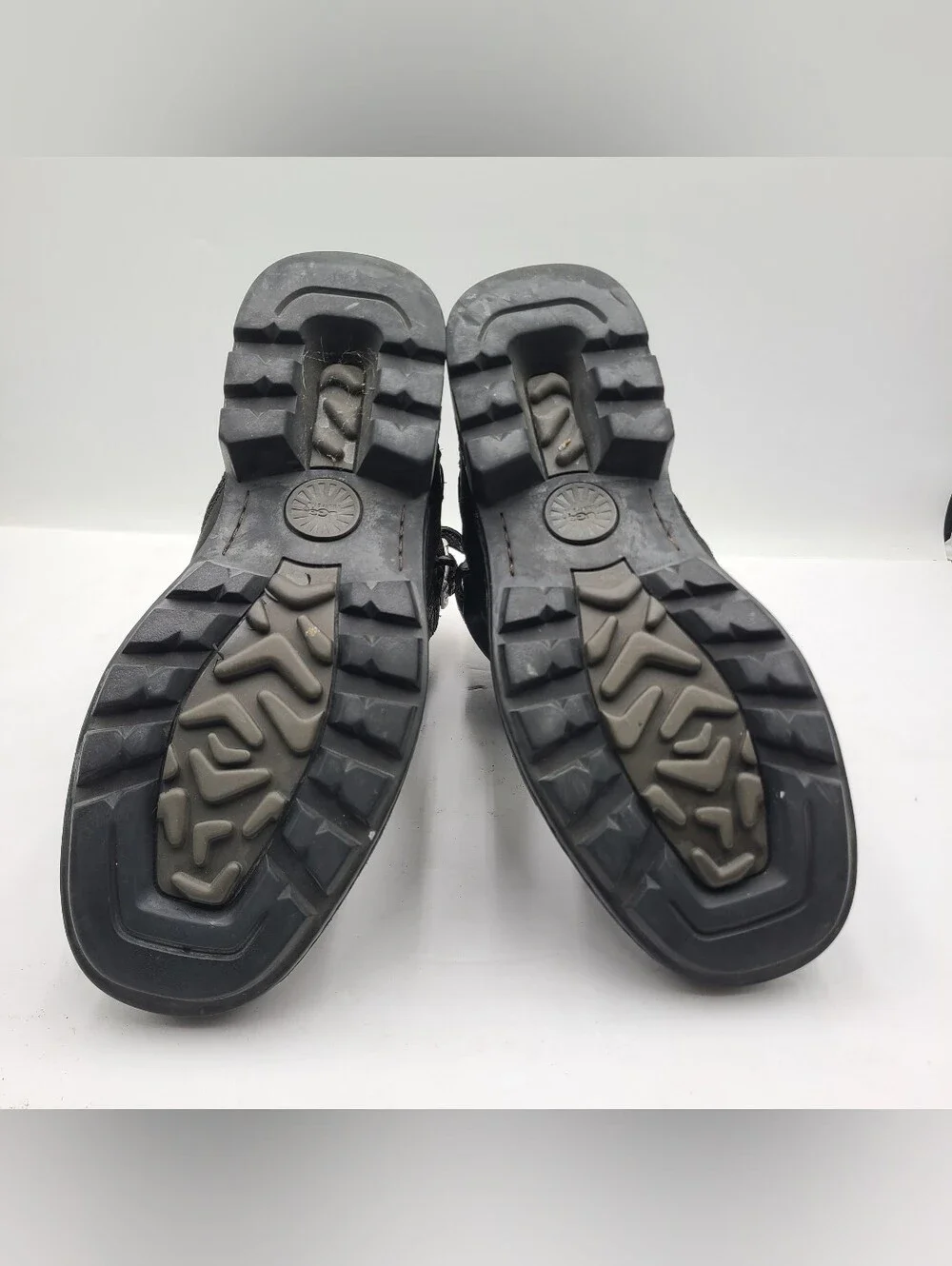 B42 UGG Australia Rockville II Black Leather Men's Boots 3040 BLK US 11 M EUC